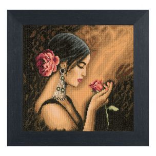 Counted Cross Stitch Kit: Spanish Beauty (Aida,W) Lanarte PN-0008339