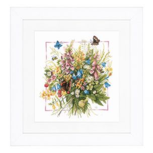 Counted Cross Stitch Kit: Summer Bouquet (Evenweave) Lanarte PN-0144527