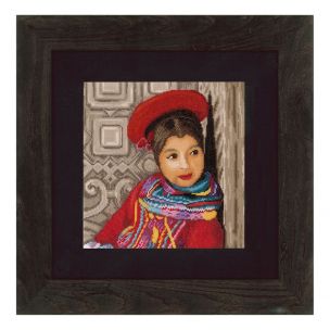 Counted Cross Stitch Kit: Peruvian Girl (Aida) Lanarte PN-0149286