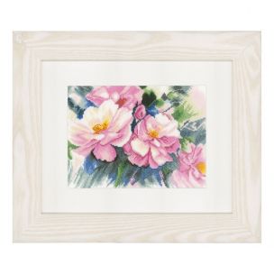 Counted Cross Stitch Kit: Beautiful Roses (Evenweave) Lanarte PN-0149996