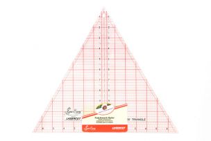 QUILTING RULER 60 DEGREE TRIANGLE 12 X 13-7/8 INCH Sew Easy NL4173