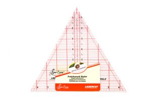 QUILTING RULER 60 DEGREE TRIANGLE 8 X 9-1/4 INCH Sew Easy NL4174