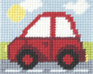 Embroidery Kit Little Red Car Orchidea ORC-9705