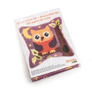 Owl Cross Stitch Cushion Kit Orchidea ORC-9402
