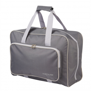 Sewing Machine Bag Grey | 46 x 33 x 20cm | Carry Bag for Janome, Brother, Singer, Bernina and Most Sewing Machines Sew Stylish PT660-GREY