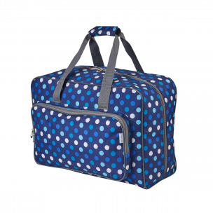 Sewing Machine Bag Navy Polka Dot | 46 x 33 x 20cm | Carry Bag for Janome, Brother, Singer, Bernina and Most Sewing Machines Sew Stylish PT660-NAVY-POLKA