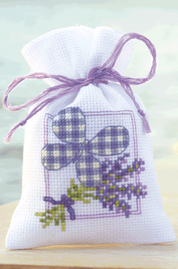 Counted Cross Stitch Kit Pot Pourri Bag Lavender Butterfly Vervaco PN-0143683
