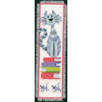 Counted Cross Stitch Kit: Bookmark: Cats 2 Vervaco PN-0143914