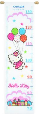 Counted Cross Stitch Height Chart Hello Kitty Vervaco PN-0148210