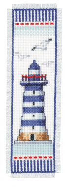 Counted Cross Stitch Kit Bookmark Lighthouse Vervaco PN-0144279