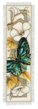 Counted Cross Stitch Kit: Bookmark: Butterfly 1 Vervaco PN-0145351