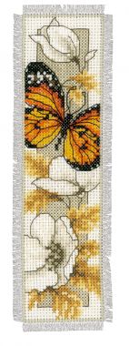 Counted Cross Stitch Kit: Bookmark: Butterfly 2 Vervaco PN-0145352