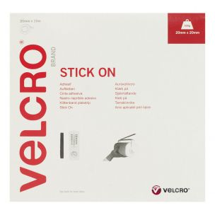 Velcro Tape Stick On Black 20mm :: 10m Velcro V60220
