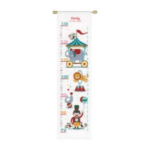 Counted Cross Stitch Kit: Height Chart: Circus Vervaco PN-0021626
