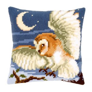 Cross Stitch Cushion: Owl Vervaco PN-0021845