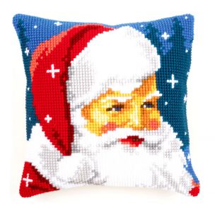Cross Stitch Cushion: Kind Santa Vervaco PN-0144705