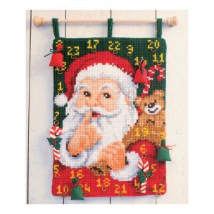 Cross Stitch: Santa Advent Calendar Vervaco PN-0145153