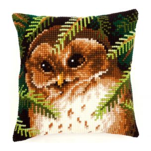 Cross Stitch Cushion: Owl Vervaco PN-0145273