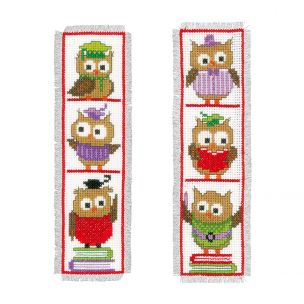 Counted Cross Stitch: Bookmarks: Clever Owls Vervaco PN-0147887