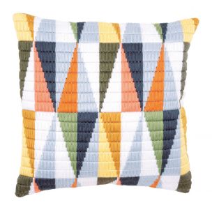 Long Stitch Cushion: Triangles Vervaco PN-0147911