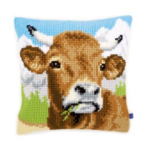 Cross Stitch Cushion: Cow Vervaco PN-0148000