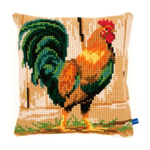 Cross Stitch Cushion: Rooster Vervaco PN-0148108