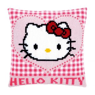Cross Stitch Cushion: Hello Kitty: In a Heart Vervaco PN-0148211