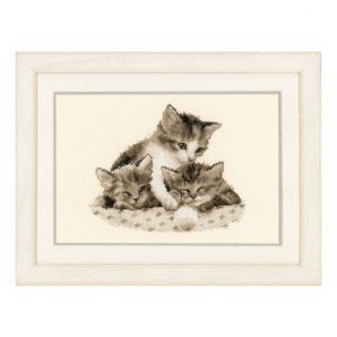 Counted Cross Stitch Kit: Three Little Kittens Vervaco PN-0148985