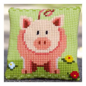 Cross Stitch Cushion: Little Piggy Vervaco PN-0149494