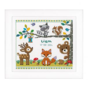 Counted Cross Stitch Kit: Forest Animals I Vervaco PN-0150179