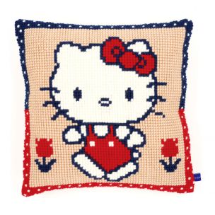 Cross Stitch Cushion: Hello Kitty on a Walk Vervaco PN-0153864
