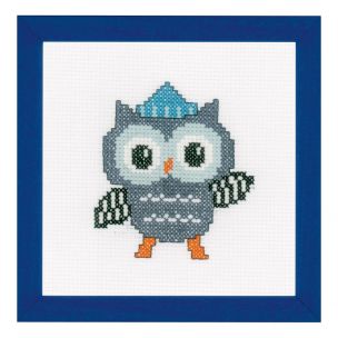Counted Cross Stitch Kit: Owl in Hat Vervaco PN-0154349