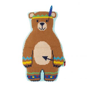 Cross Stitch Cushion: Lief!: Indian Bear Vervaco PN-0154542