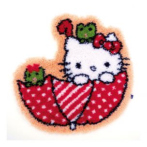 Latch Hook Rug: Hello Kitty: In the Umbrella Vervaco PN-0155205