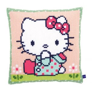 Cross Stitch Cushion: Hello Kitty: On the Lawn Vervaco PN-0155210