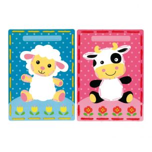 Embroidery Cards: Lamb and Cow (Set of 2) Vervaco PN-0157035