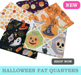 A product image of 5 different fat quarter bundles