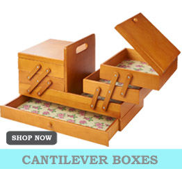 A product image of a cantilever sewing box